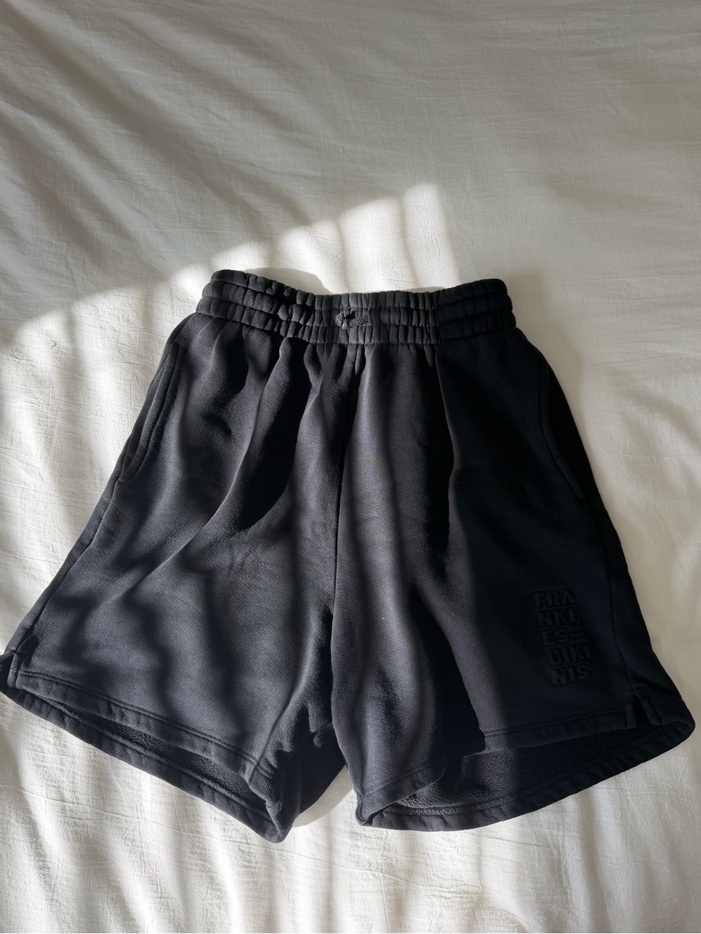 Frankie's Bikinis Black Logo Sweat Shorts